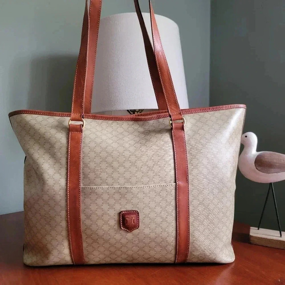 Vintage Celine Macadam Tote with COA - Picture 1 of 16